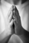 prayer bw