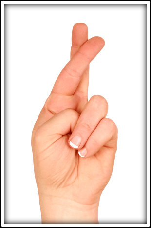 CROSSED FINGERS FOR POST